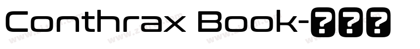Conthrax Book字体转换